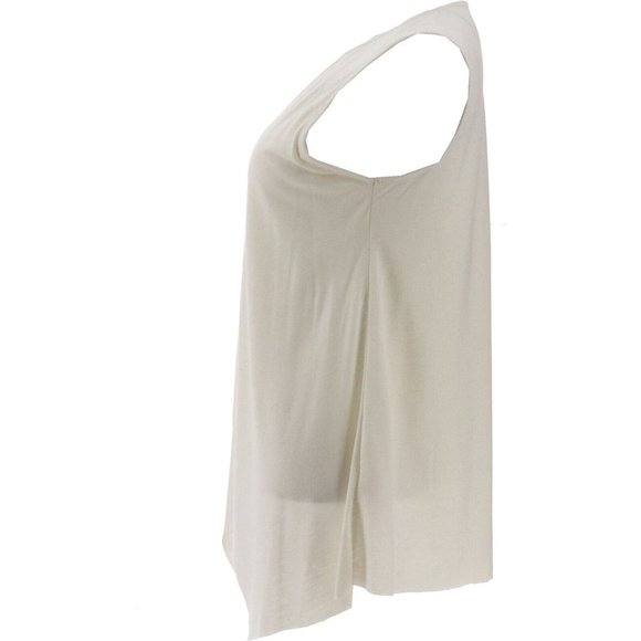 NWT G BY GIULIANA CROSSOVER TANK TOP SOFT CREAM XXS - Picture 2 of 7
